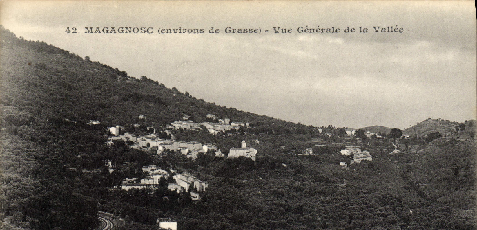 CPA Magagnosc Environs de Grasse Vue Generale de la Vallee 