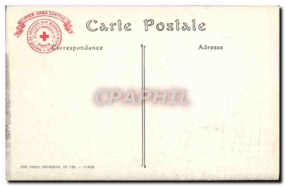 Le Mont-des-Oiseaux (près Hyères) — Maison de Convalescence et Villas dépendantes — Société de Secours aux Blessés Militaires — Verso