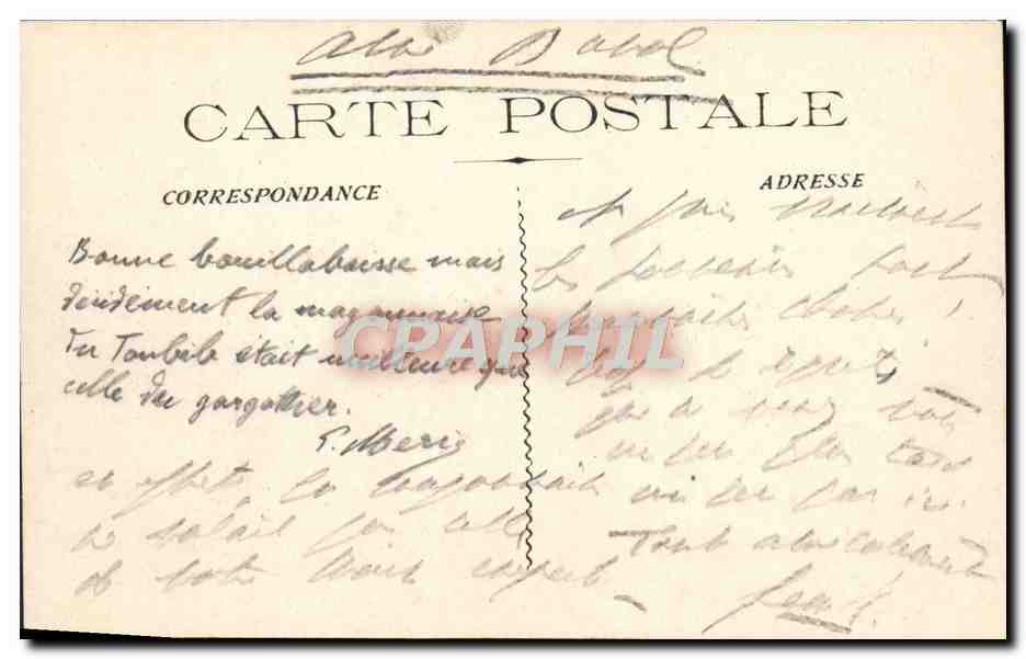 CPA Cannes Debarcadere de l'lle St Honorat Bateau — Rückseite