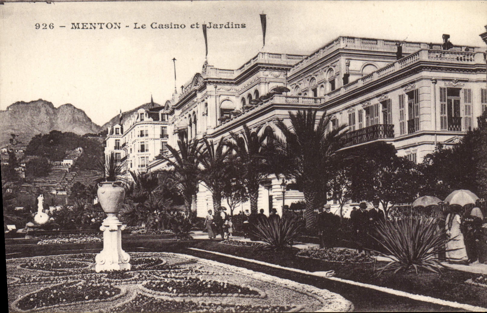 CPA Menton Le Casino et Jardins 