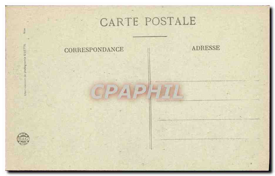 CPA Menton Vue prise de la Frontiere Baie de Caravan  — Rückseite