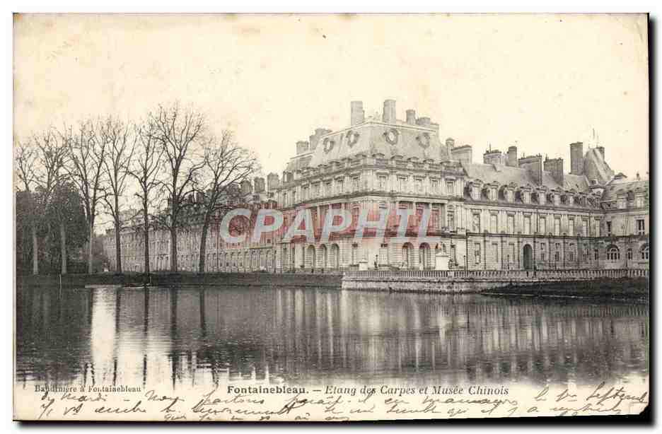 Fontainebleau — Teich der Karpfen und Chinesischer Museum — Phototypie Davignon, Le Rainy