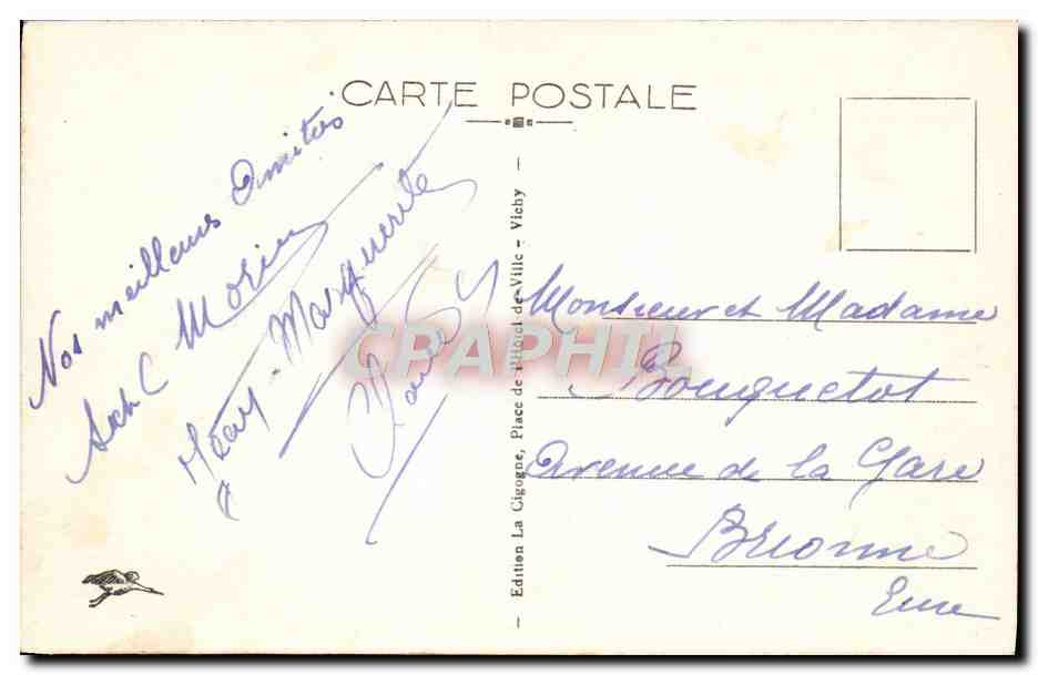 Saint-Pourçain-sur-Sioule — Le Barrage sur la Sioule et le Cours — Édition La Cigogne, Place de l'Hôtel de Ville - Viby — Rückseite