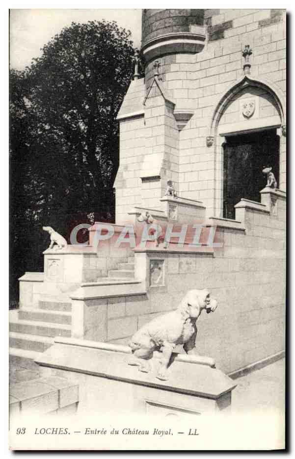 CPA Loches Entree du Chateau Royal Chien
