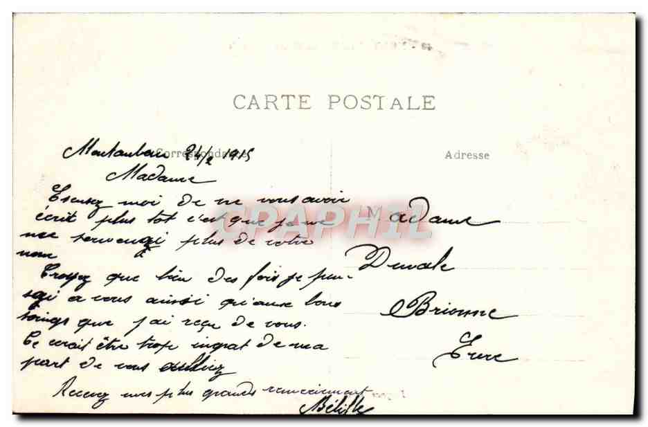 Montauban - Le Cours Foucault — vue du bassin et de l'allée — Daynes, édit. — Verso