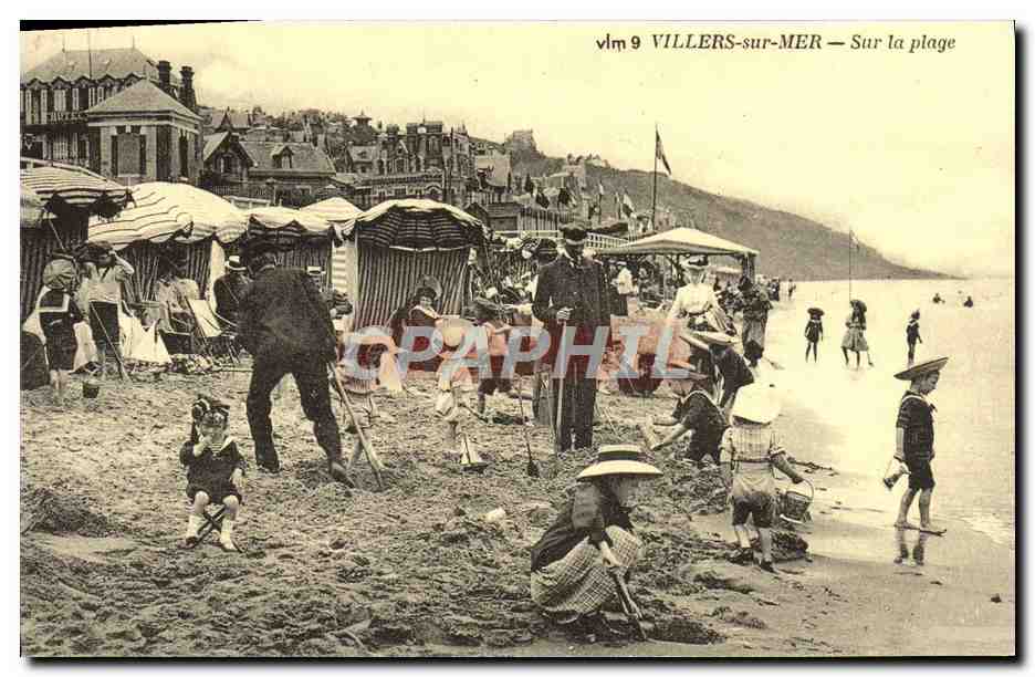 VILLERS-sur-MER — Sur la plage — vlm 9
