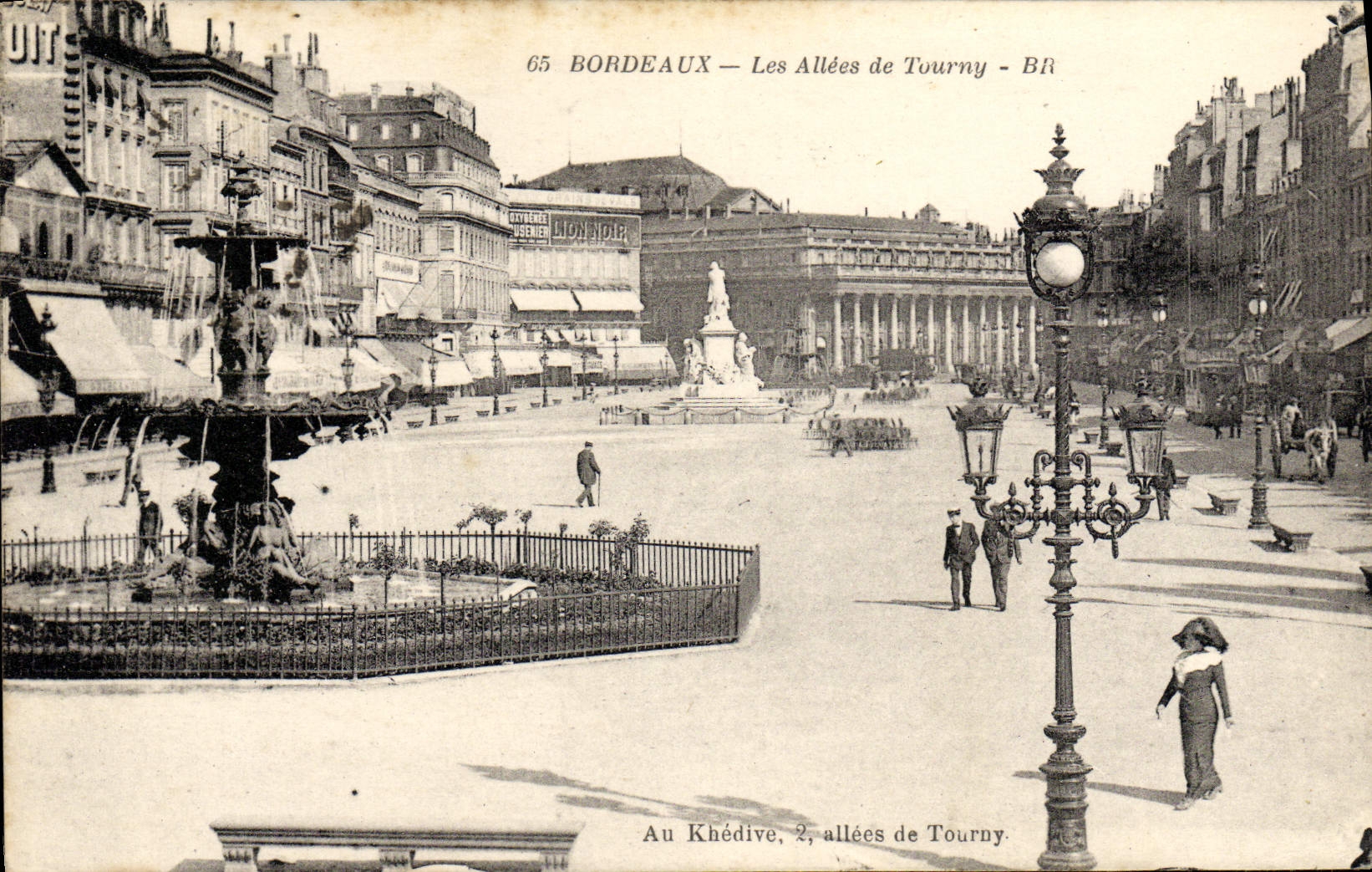 Bordeaux — Les Allées de Tourny — éditeur BR n°65