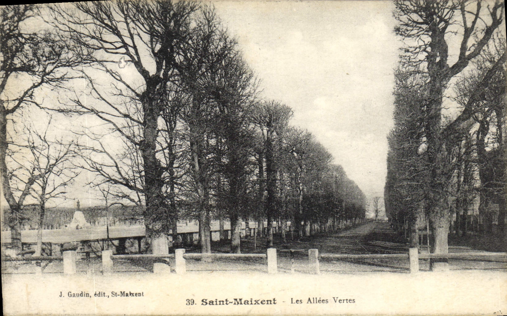 Saint-Maixent — Les Allées Vertes — J. Gaudin, édit., St-Maixent