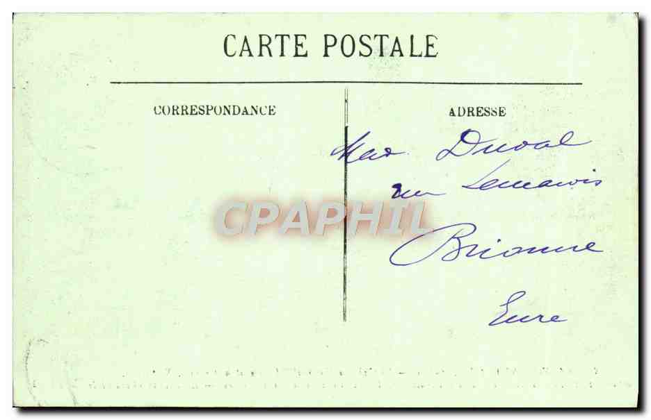 CPA Azay Le Rideau Le Chateau National  — Verso