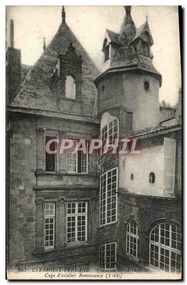Clermont-Ferrand — Cage d'escalier Renaissance (1700) — Maison des Architectes