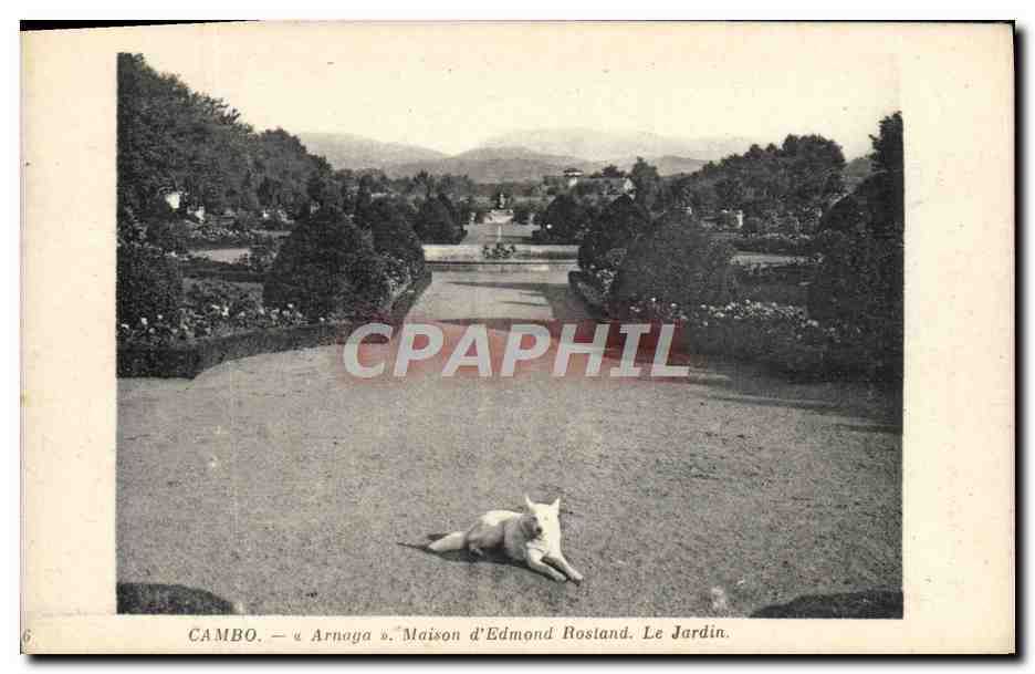 Cambo - « Arnaga » Maison d'Edmond Rosland. Le Jardin.