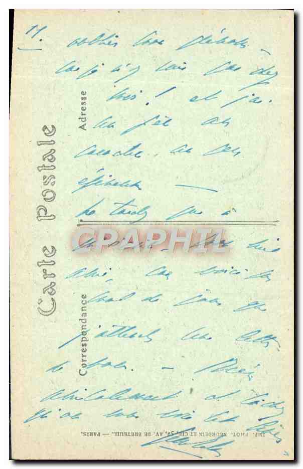 CPA Cambo Arnaga Maison D'Edmond Rostand La Pergola — Rückseite