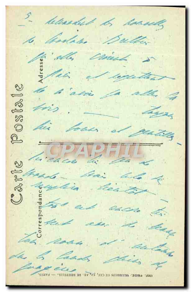 CPA Cambo Arnaga Maison D'Edmond Rostand Le Rhododendron — Rückseite