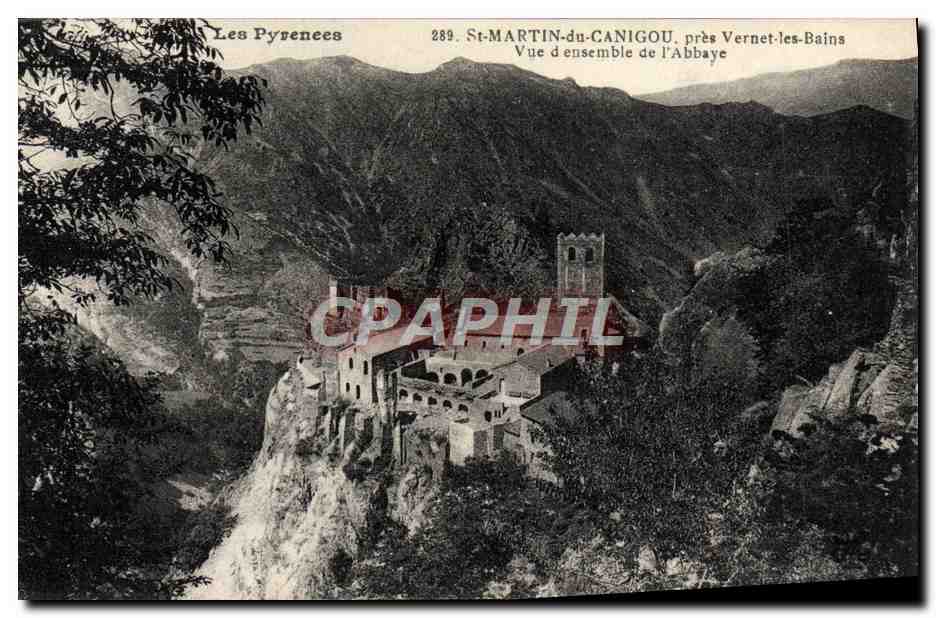 CPA St Martin Du Canigou Pres vernet Les Bains Vue d'ensemble de l'abbaye