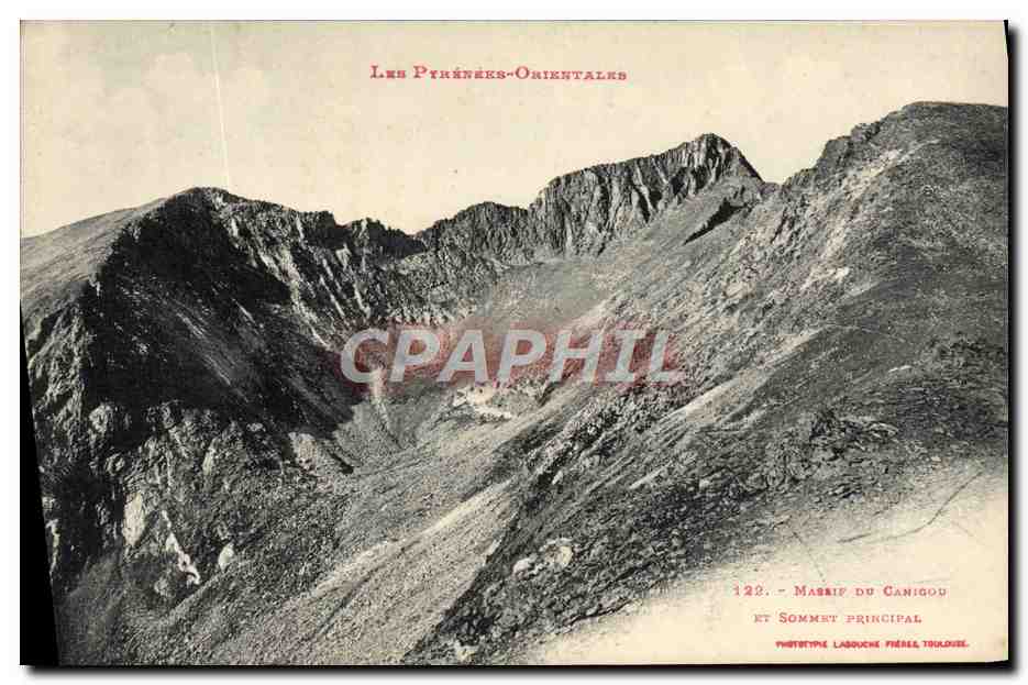 CPA Massif Du Canigou et sommet principal