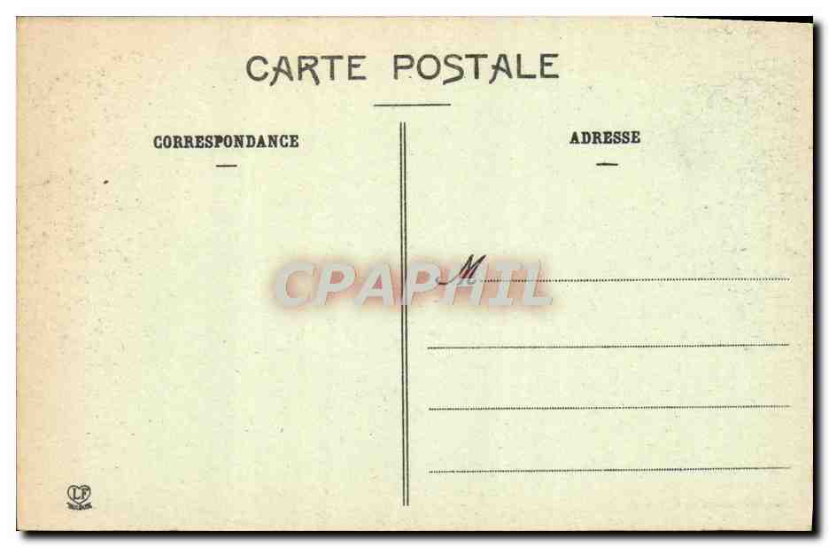 CPA Montlouis Le Cambras D'Aze pris du hameau des Cortals pres la Llagonne Charrue Boeufs Attelage  — Rückseite