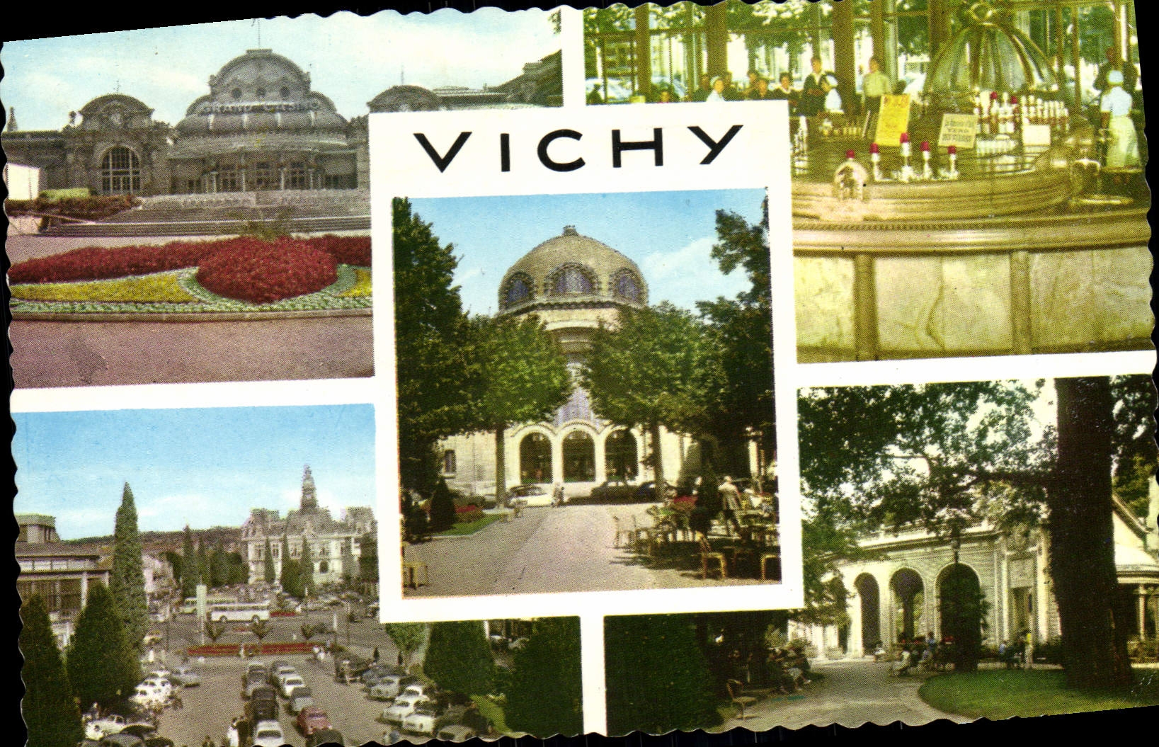 CPM Vichy Le grand casino Source Chomel Buvette 