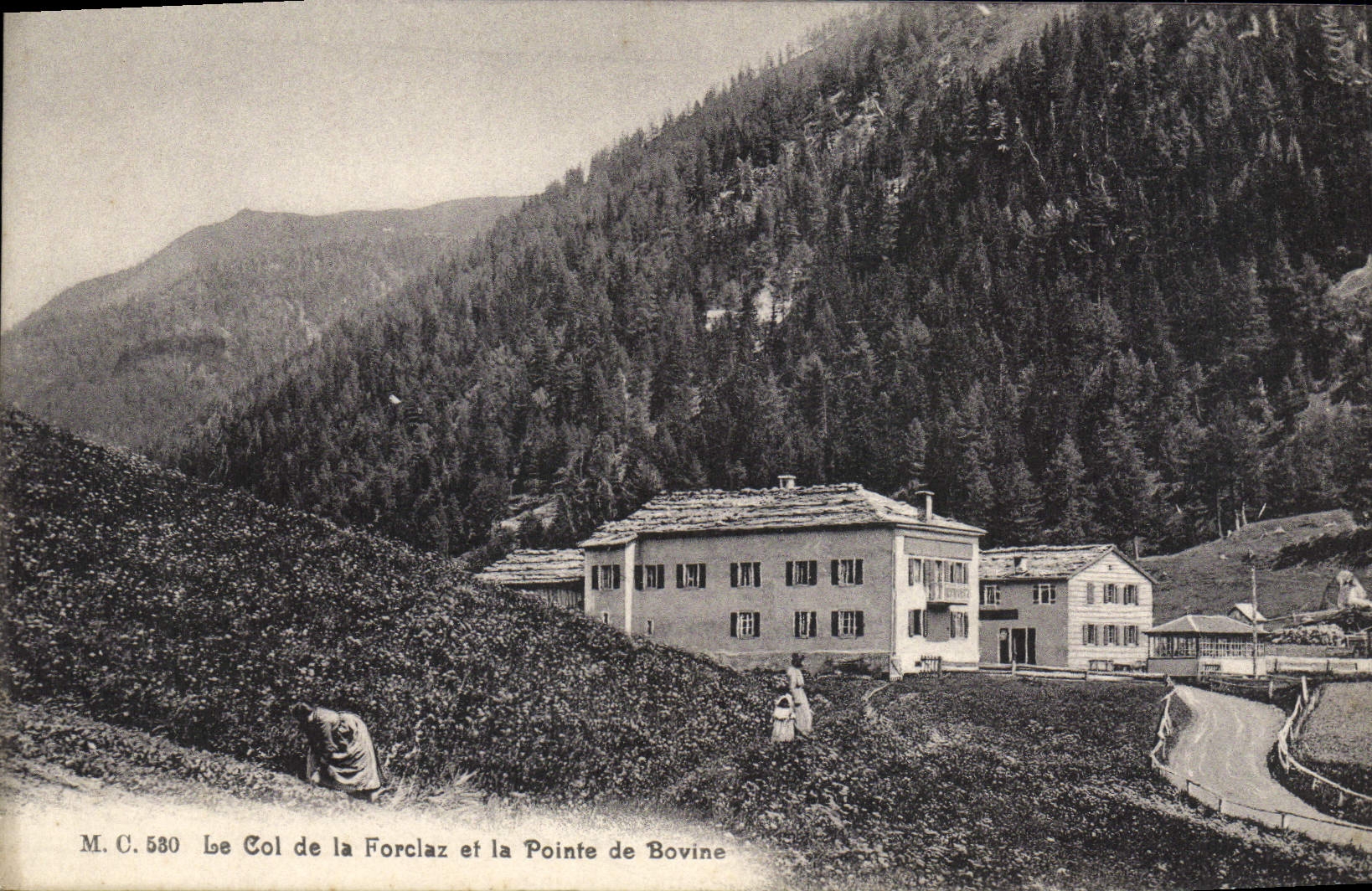 CPA Le Col De La Forclaz Et La Pointe De Bovine