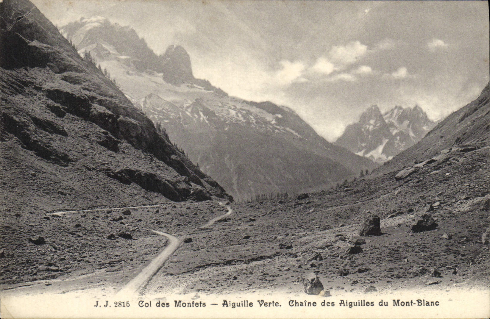 CPA Col Des Montets Aiguille Verte Chaine Des Aiguilles Du Mont Blanc