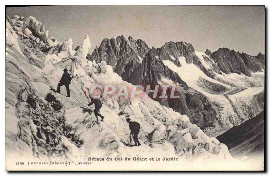 CPA Seracs Du Col Du Geant Et Le Jardin Alpinisme
