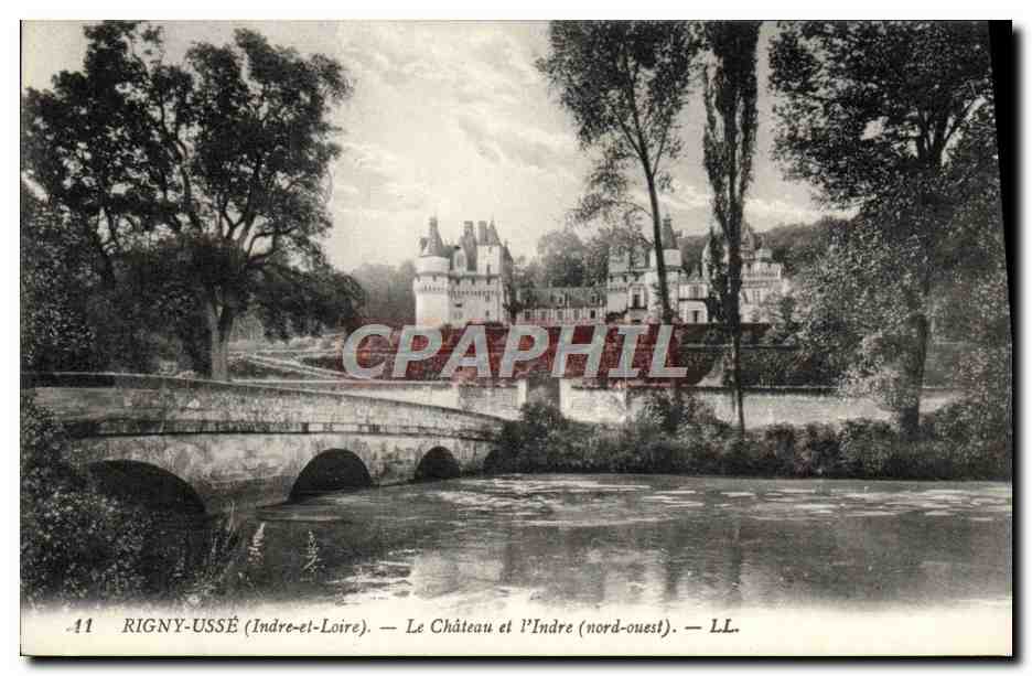 CPA Rigny Usse Le Chateau Et I'Indre