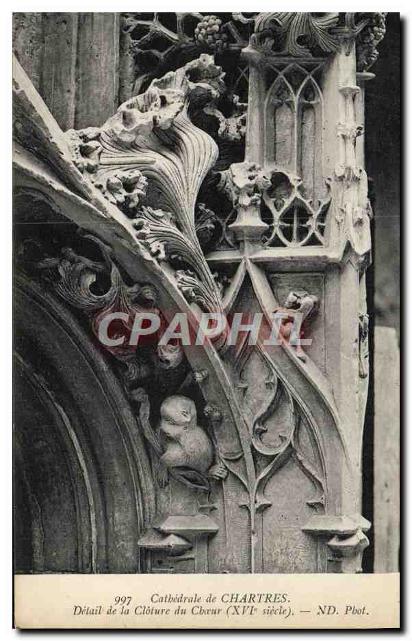 Cathédrale de Chartres — Détail de la Clôture (XVIe siècle) — ND. Pbot.