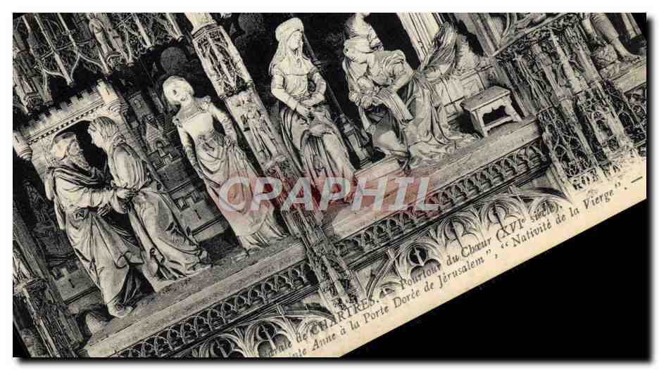Porte Dorée de Jérusalem — Nativité de la Vierge — Charte de Chartres, XVIIe siècle