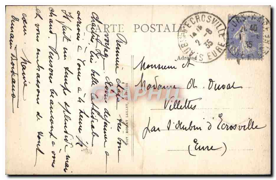 CPA Chartres Porte Guiliaume — Rückseite
