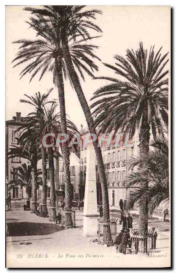 CPA Hyeres La Place des Palmiers