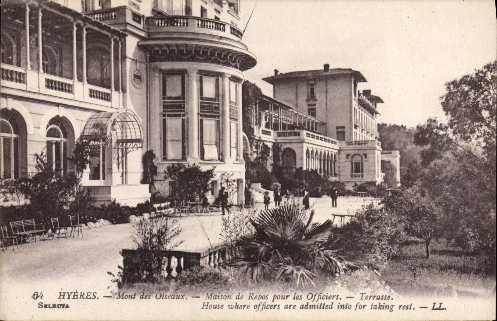 Hyères — Mont des Oiseaux — Maison de Repos pour les Officiers — Terrasse — Selecta