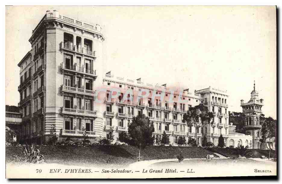 CPA Environs d'Hyeres San Salvadour Le Grand Hotel