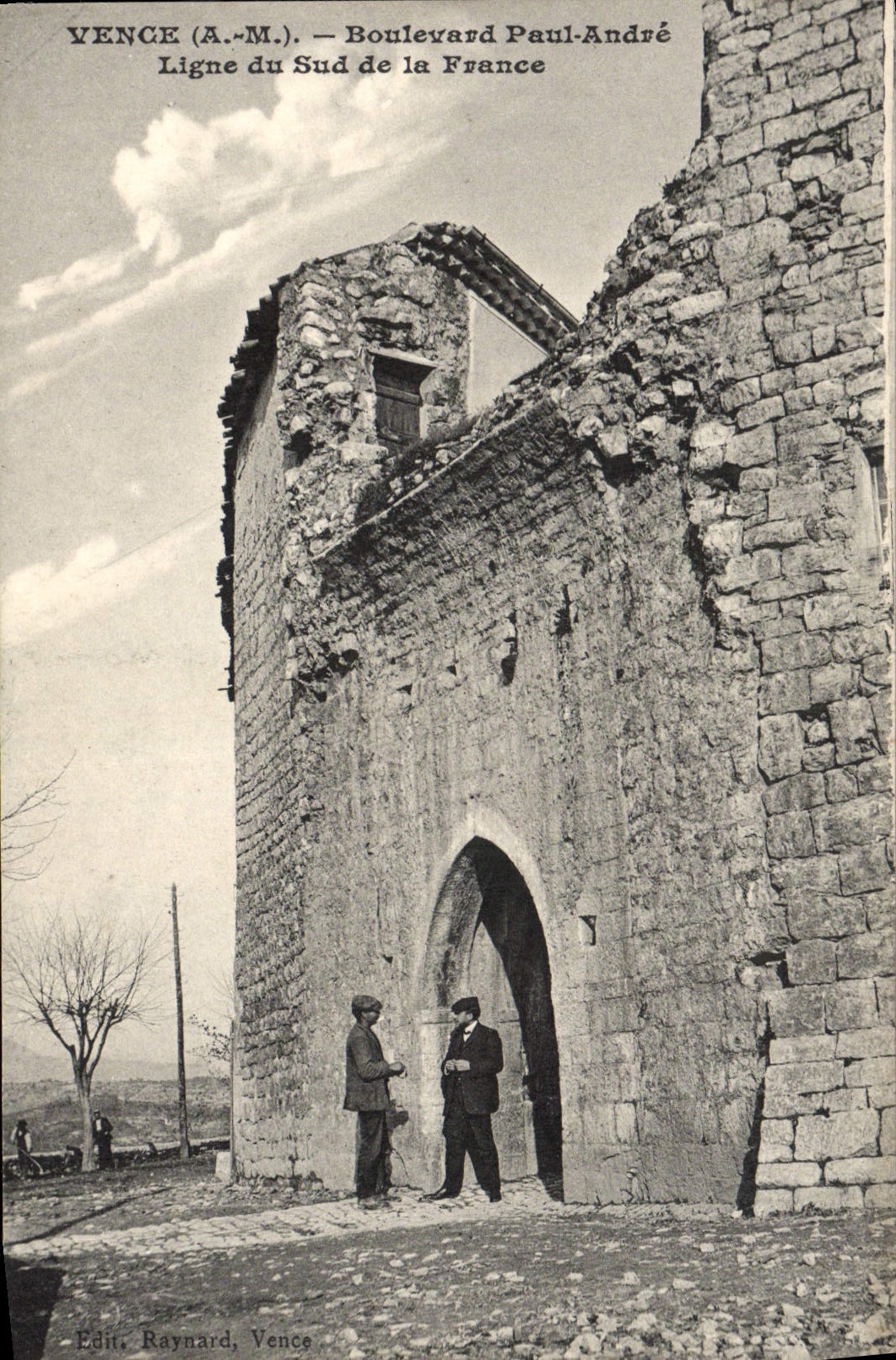 Vence (A.M.) — Boulevard Paul-André — Ligne du Sud de la France — Édit. Reynard, Vence