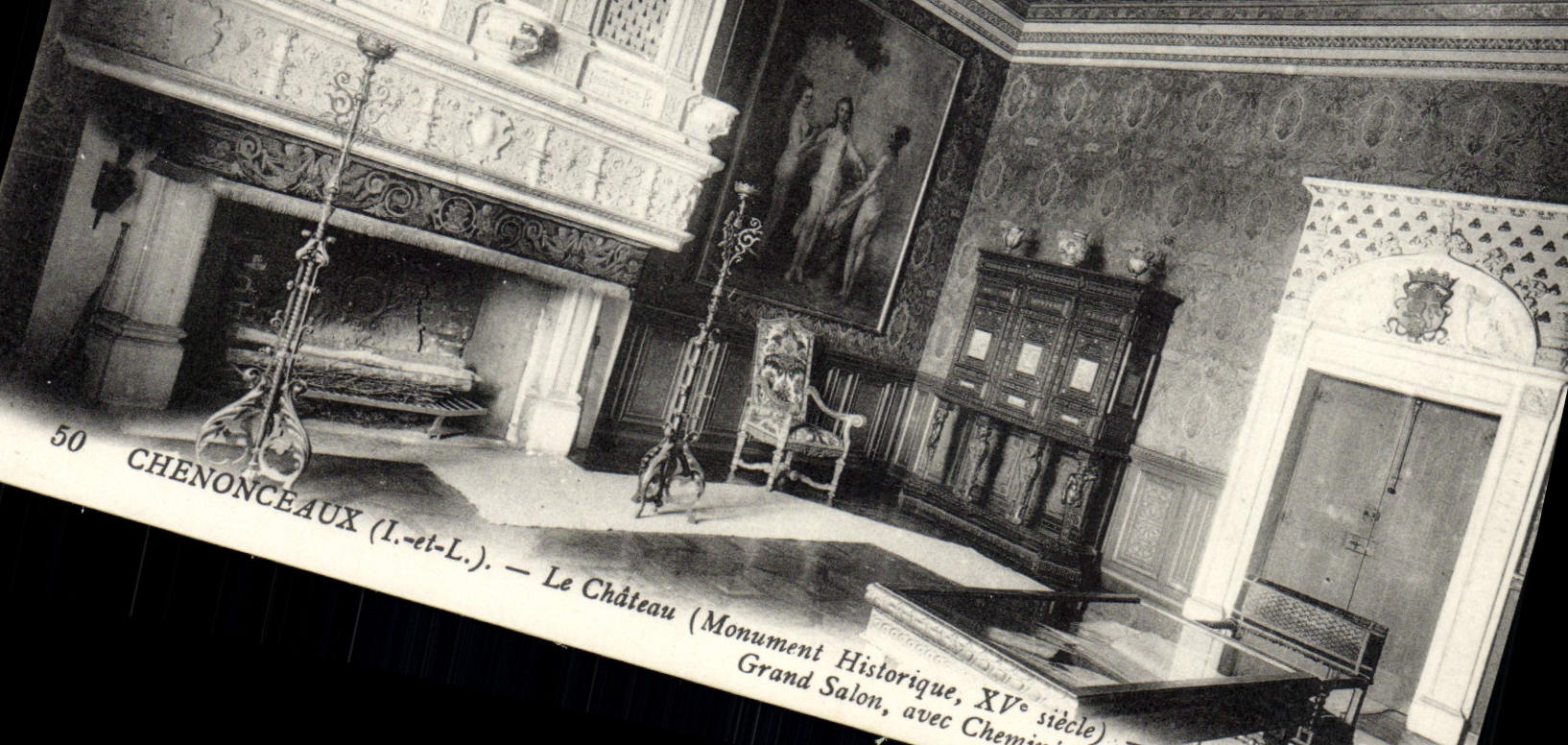 CPA Chenonceaux Le Chateau Grand salon avec cheminee Francois 1er
