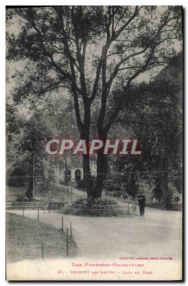CPA Vernet Les Bains Coin du parc