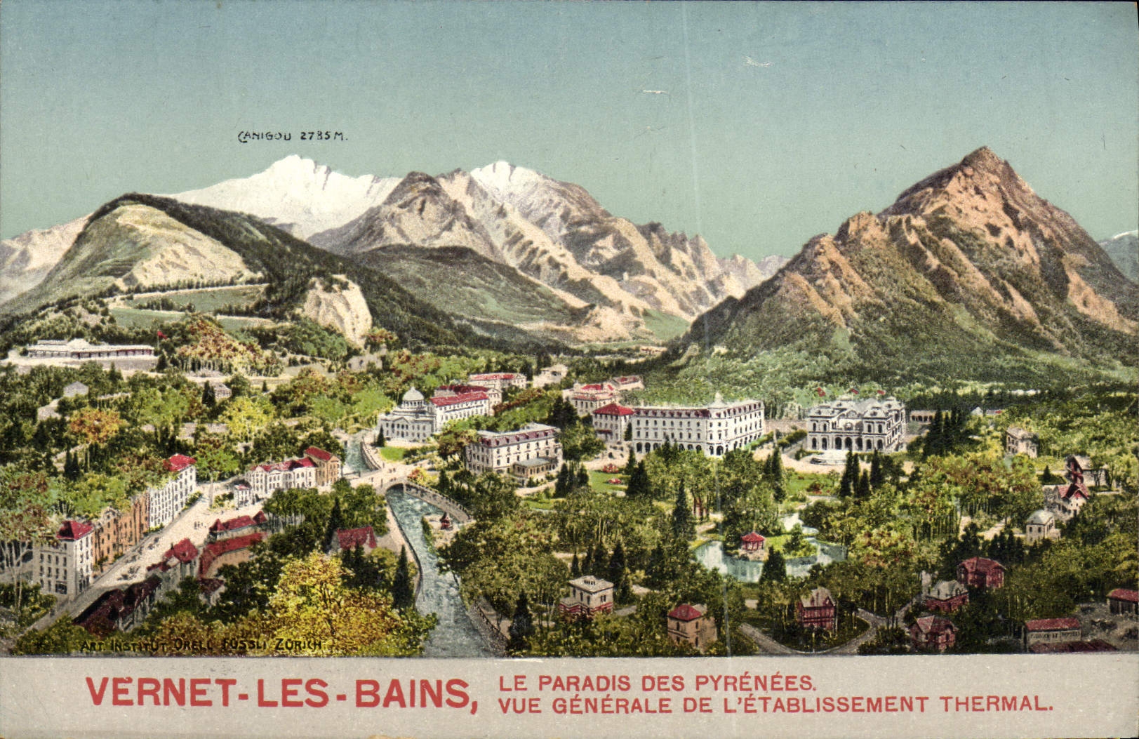 CPA Vernet Les Bains Le Paradis Des Pyrenees Vue generale de l'etablissement thermal