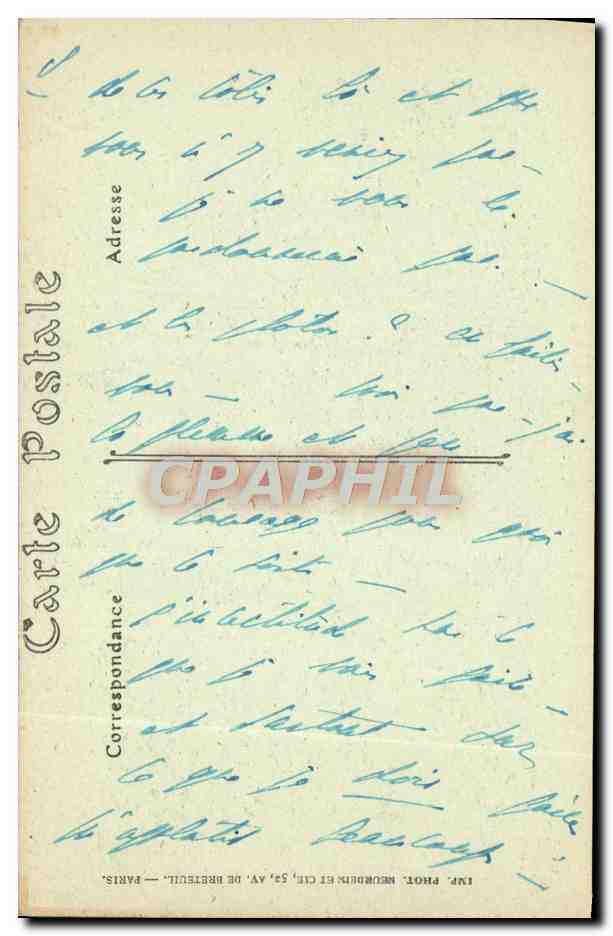 CPA Cambo Arnaga Maison D'Edmond Rostand Les cypres — Rückseite