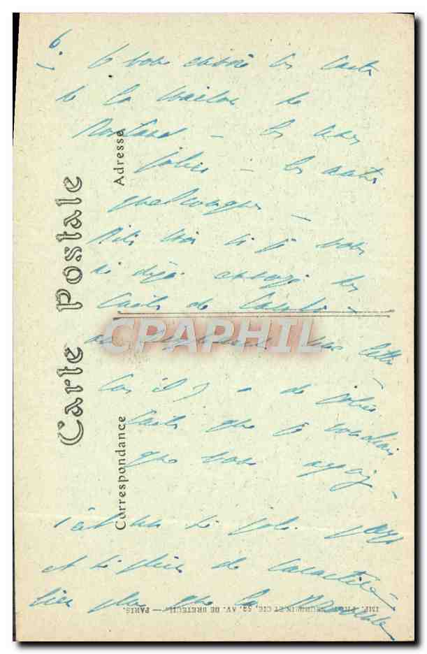 CPA Cambo Arnaga Maison D'Edmond Rostand Les lys — Rückseite