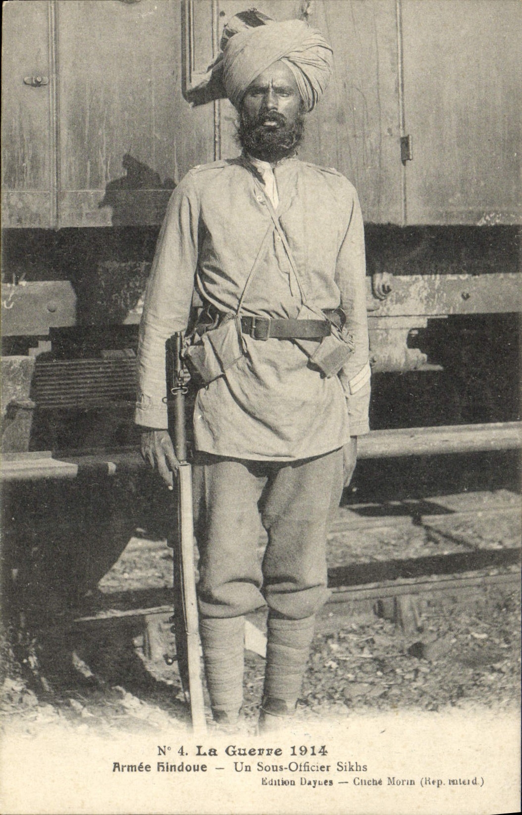 Armée Indoue — Un Sous-Officier Sikhs — Édition Dayues — N°4 La Guerre 1914
