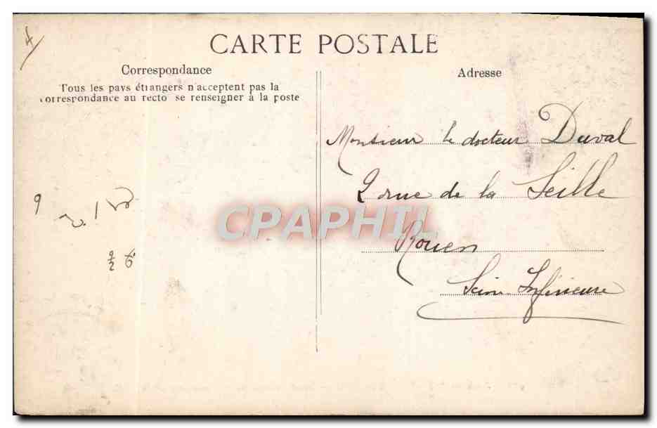 CPA Foret De Fontainebleau Route Tournante Des Hauteurs De La Solle — Rückseite