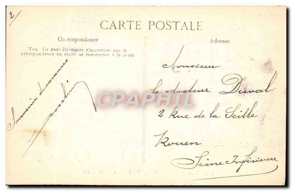 Wald von FONTAINEBLEAU — Das kleine Schweizerland — E.P.D. n°669 — Rückseite