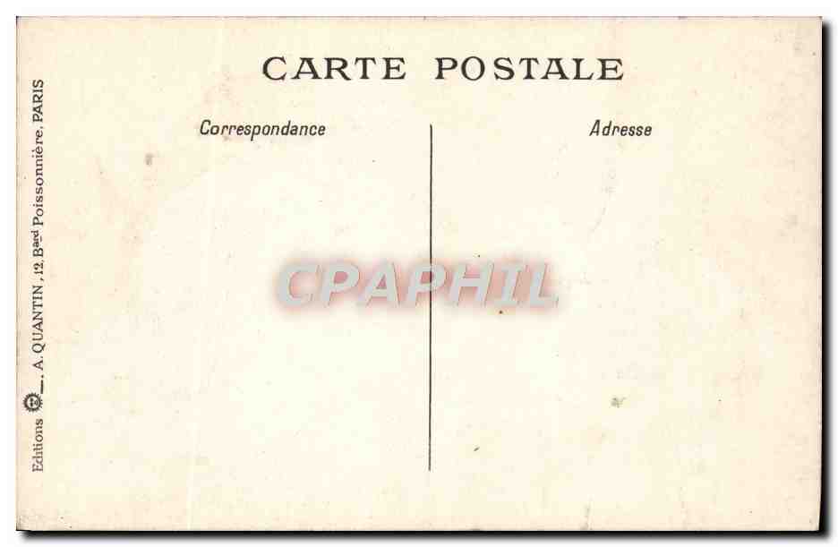 Environnements de Paris — carte géographique — Éditions A. Quantin, Paris — Verso