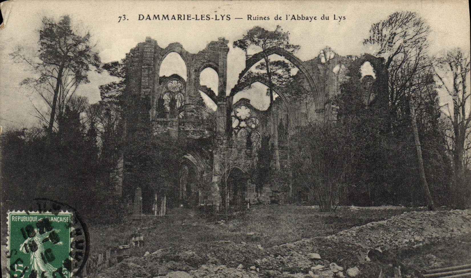 CPA Dammarie Les Lys Ruines de L'Abbaye Du Lys