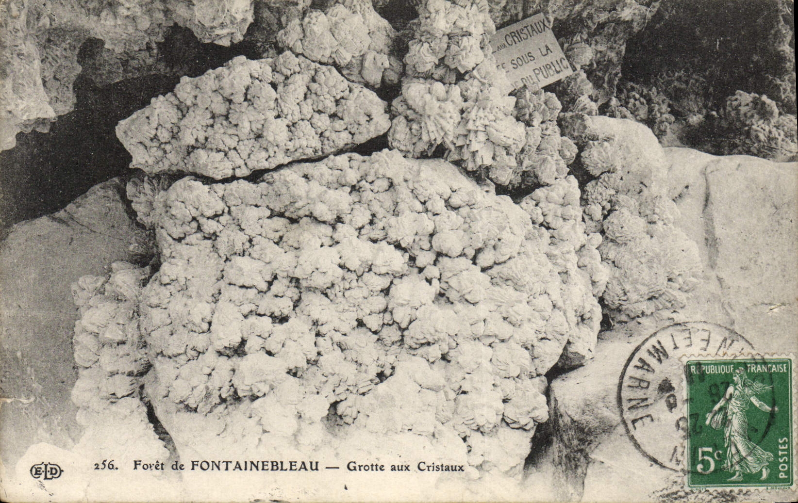 Wald von FONTAINEBLEAU — Kristallhöhle — Verlag ELD, Nr. 256