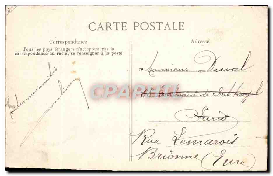 Wald von FONTAINEBLEAU — Kristallhöhle — Verlag ELD, Nr. 256 — Rückseite