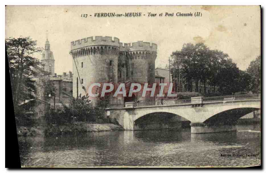 CPA Verdun Sur Meuse Tour et Pont Chaussee