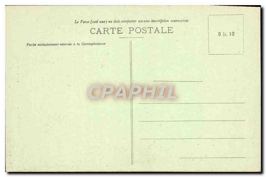CPA Hotel Dieu Laon Jardin des Religieuses — Rückseite