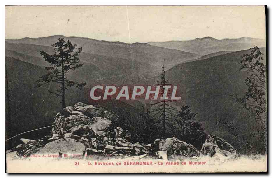 Environs de GÉRARDMER - La Vallée de Munster — Éditeur A. Largeron, Soly