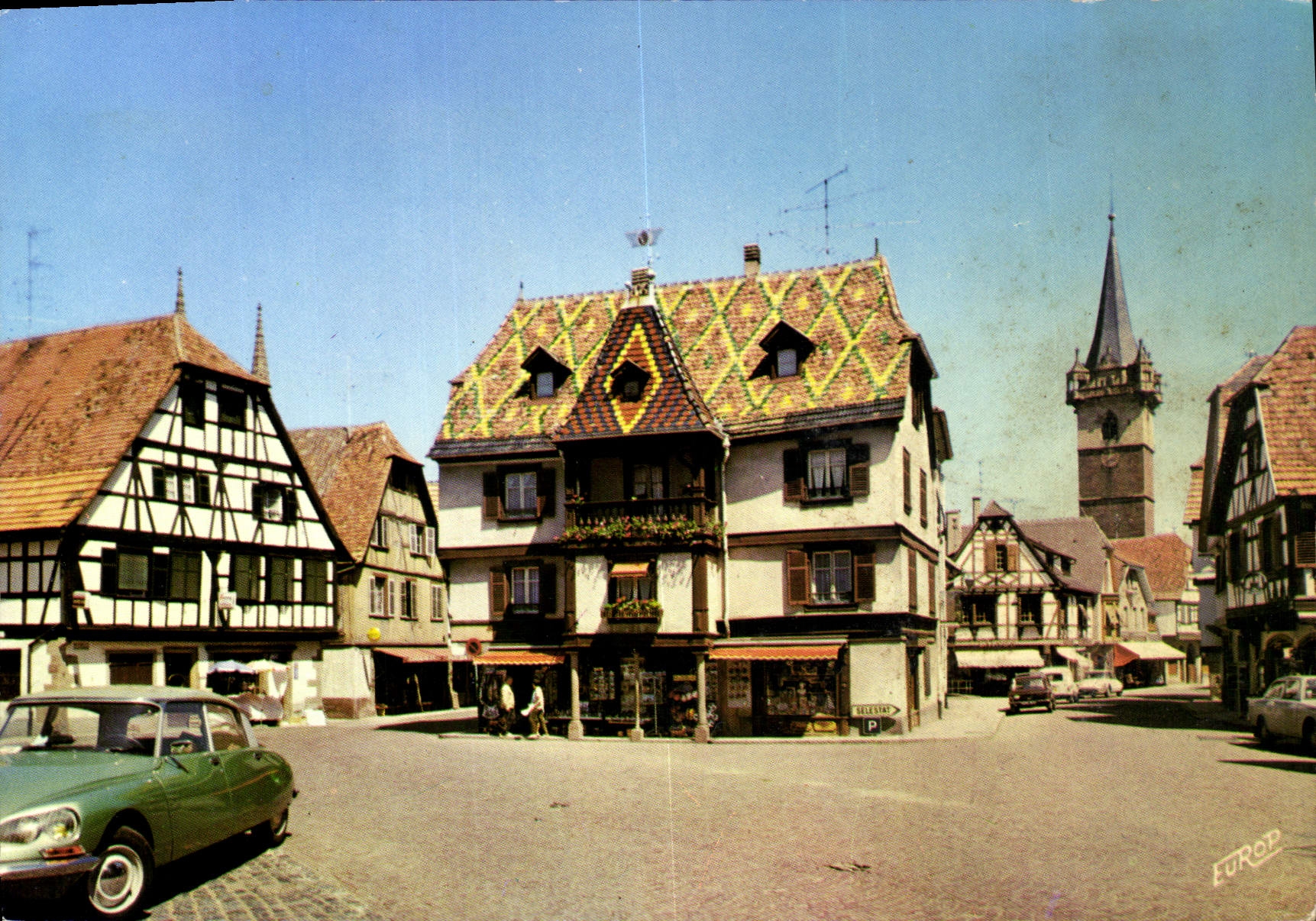 CPM Obernai Maison Pittoresque Place de l'Etoile