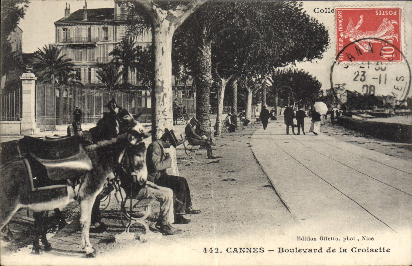 CANNES — Boulevard de la Croisette — Edition Giletta, phot. Nice, n° 442