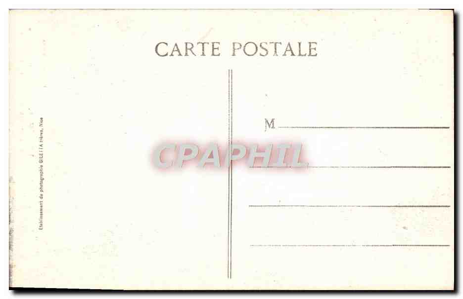 CPA Vence Porte de Fer Ligne du Sud de la France — Rückseite